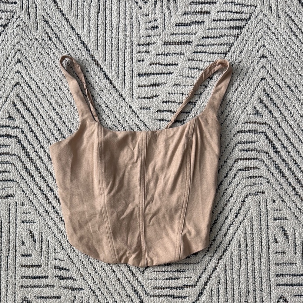 A&F Beige Corset Top